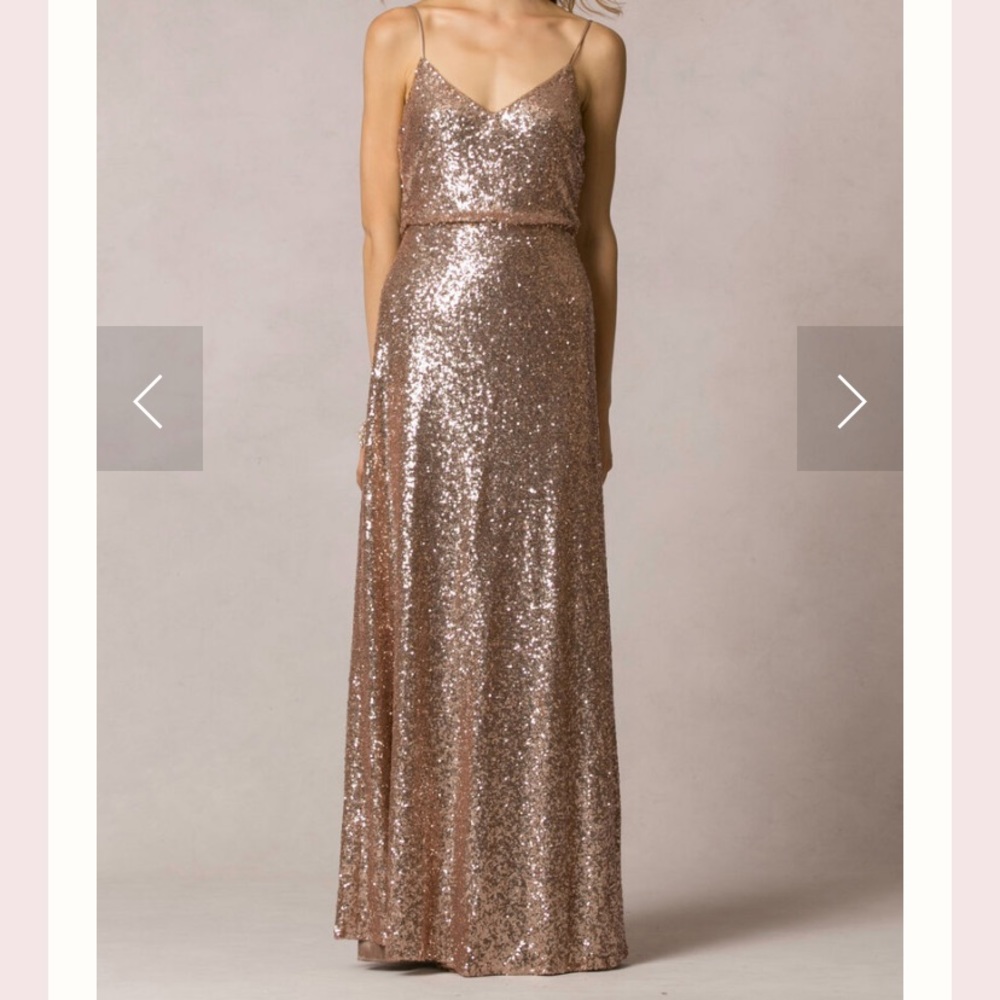 Jules rose gold dress